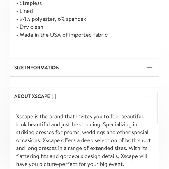 NWT Red strapless dress 💃 by Xscape size 12 Made in the USA - Picture 15 of 15